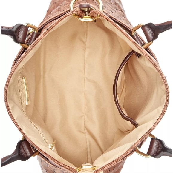 Giani Bernini Faux Ostrich Mini Satchel - Picture 4 of 9